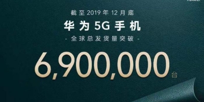 华为公布5G手机销量：全球发货量超690万台