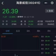 2400亿市值跌停惊魂一刻！华为之后，国内安防龙头被美国断供