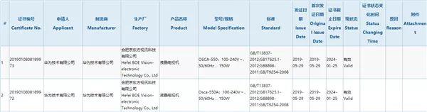 实锤！华为重磅新品通过3C认证，京东方代工